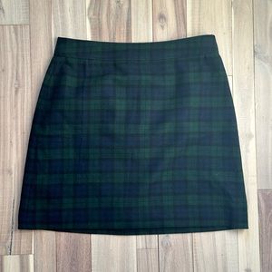 J Crew Plaid Mini Skirt Sz 12